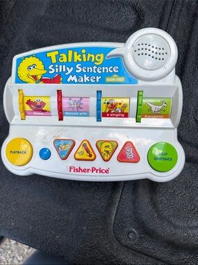 Fisher-Price Talking Silly Sentence Maker - White Sesame Street